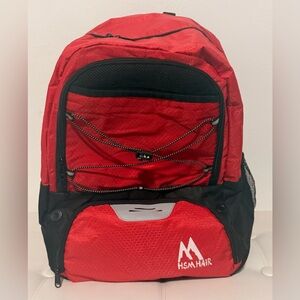 HSMHAIR BASEBALL/SOFTBALL/Basketball Bag Backpack Batpack Red/Blue